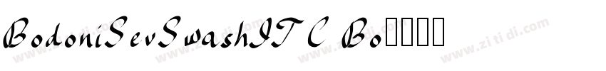 BodoniSevSwashITC Bo字体转换